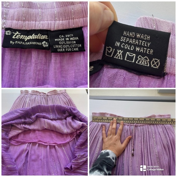 Temptations Purple Maxi Skirt - Picture 8 of 8